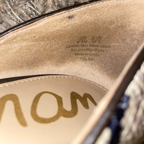 $10 when BUNDLED Sam Edelman Hazel Pumps, Snake Leather Print Sz 8.5 - Picture 5 of 12